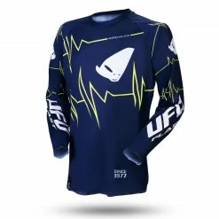 Buy 👍 Ufo Adrenaline Slim Jersey Blue Yellow Fluo 😍