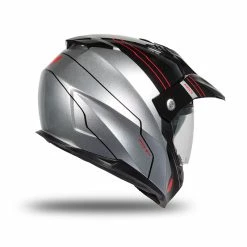 Flash Sale 💯 Crosstourer Ufo Aries 2206 Helmet Black Silver 🔔 -Ufo plast Shop ufo aries helmet neroargento 4