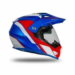 New 👍 Crosstourer Ufo Aries 2206 Helmet Blue Red White 😀 -Ufo plast Shop ufo aries helmet rossoblu 3