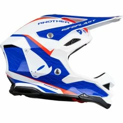 Promo 😍 Fiber Ufo Diamond Helmet White Blue Red 🔔 -Ufo plast Shop ufo diamond biancoblu 3