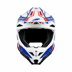 Promo 😍 Fiber Ufo Diamond Helmet White Blue Red 🔔 -Ufo plast Shop ufo diamond biancoblu 4