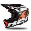 Promo 😀 Fiber Ufo Echus Helmet Black White Orange 🤩