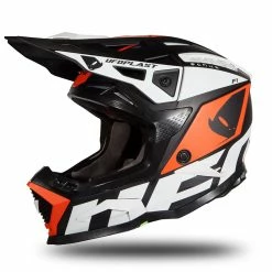 Promo 😀 Fiber Ufo Echus Helmet Black White Orange 🤩