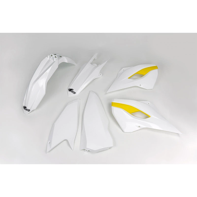 Best Sale 🎉 Ufo Plastic Kits Husqvarna Te 15-16 White Yellow 😀 1 Best Sale 🎉 Ufo Plastic Kits Husqvarna Te 15-16 White Yellow 😀