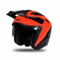 Best Pirce 💯 Trial Ufo Sheratan 2206 Helmet Black Orange 🎁