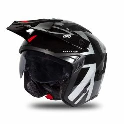 Best Sale ๐งจ Trial Ufo Sheratan 2206 Helmet Black Grey Red ๐